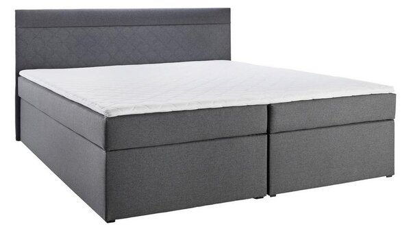 Boxspring postel s topperem Rosa, 180x200, antracitová