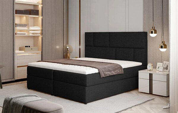 Boxspringová postel 140x200 FARELO - černá