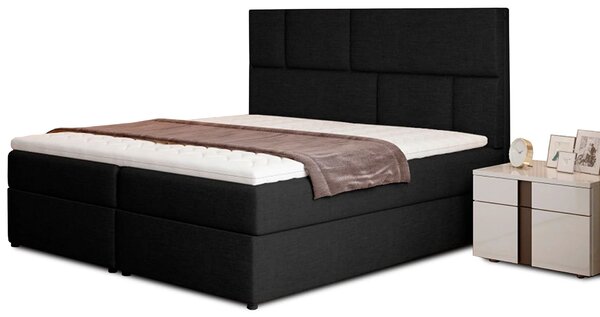 Boxspringová postel 140x200 FARELO - černá