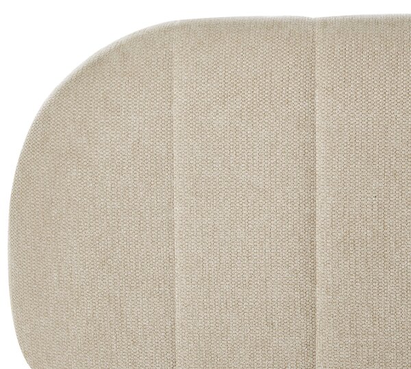 Postel s úložným prostorem Tkanina CAMPAN 180 x 200 cm Taupe
