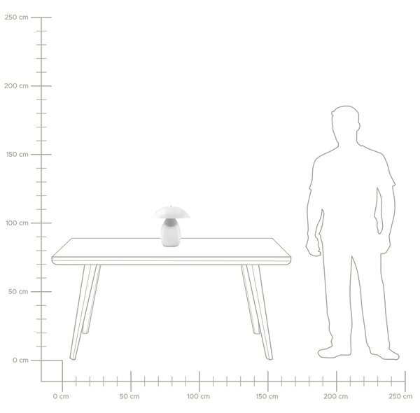 Stolní lampa SIGI Kov Bílá