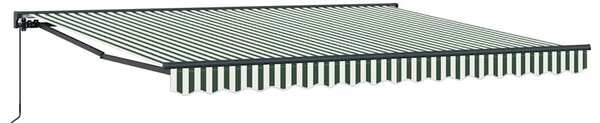 Rám markýzy Zelená a bílá 400 × 300 cm