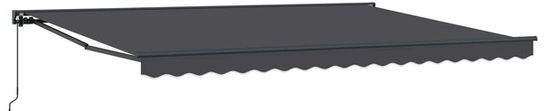 Manuální zatahovací markýza Antracitová 4 x 2 m