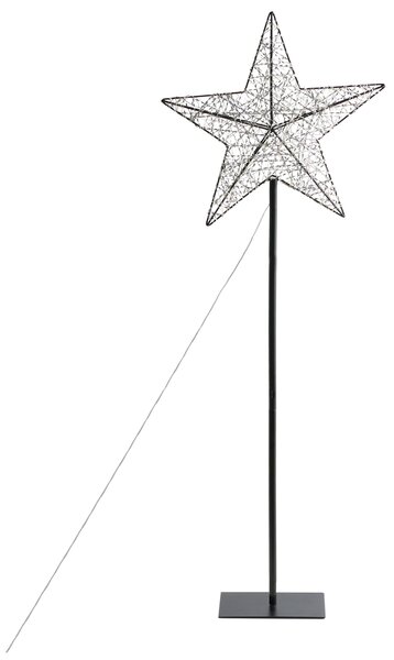 Venkovní dekorace LED SANNAN Hvězda 110 cm Černá