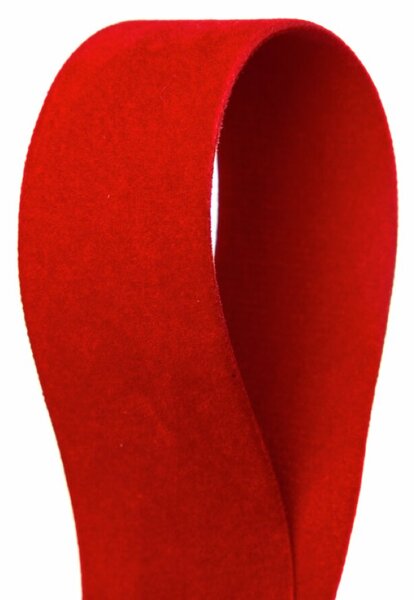 Serviteur Sametová stuha Red 2,5 cm - 7 m SRT158