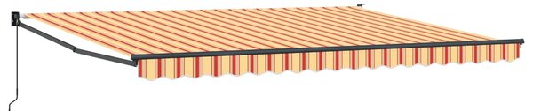 Stahovací markýza Žlutá a oranžová 450 x 300 x 165 cm