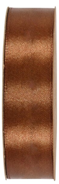 Serviteur Saténová stuha Cinnamon Brown 2,5 cm - 50 m SRT161