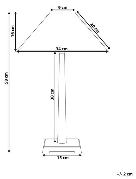 Stolní lampa DHUD Kov Černá