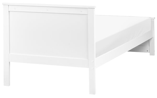 Postel Borovicové dřevo SABRAN 90 x 200 cm Bílá