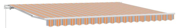 Stahovací markýza Vícebarevný 450 × 300 cm Polyester a hliník