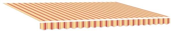 Stahovací markýza Žlutá a oranžová 450 × 350 cm