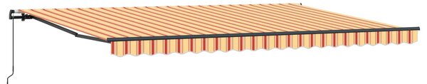 Stahovací markýza Žlutá a oranžová 500 × 300 cm