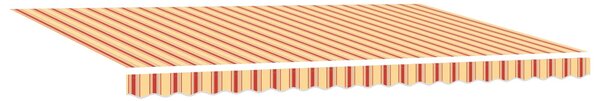Stahovací markýza Žlutá a oranžová 500 × 300 cm Polyester 3331250