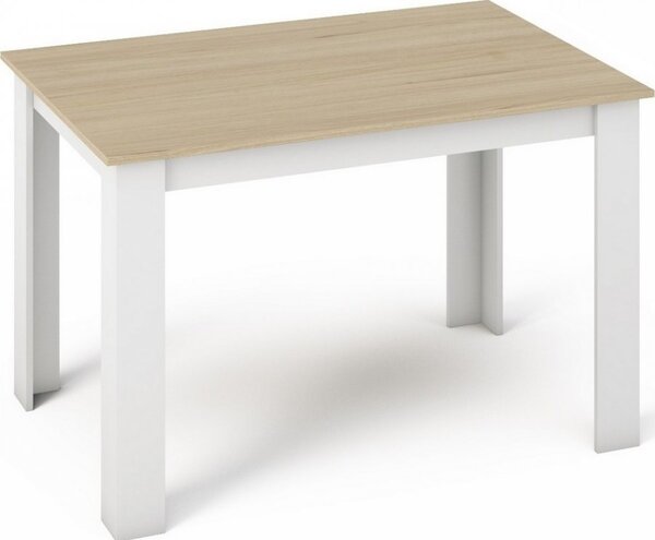Casarredo Jídelní stůl MANGA 120x80, dub sonoma/bílá