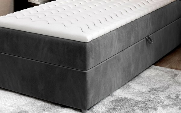 Jednolůžková kontinentální postel 90x200 RERVIO - hhnědá