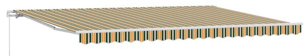Stahovací markýza Vícebarevný 500 × 300 cm Polyester a hliník