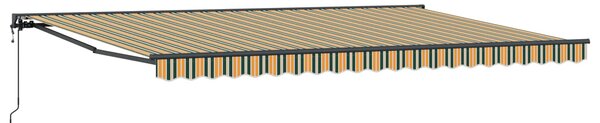 Rám markýzy Zelená a žlutá 500 × 300 cm