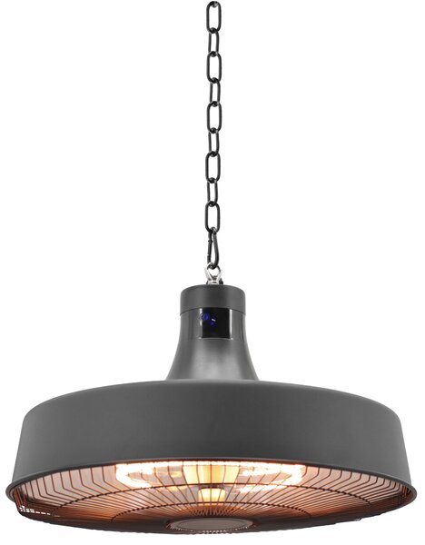 Závěsný terasový infrazářič, 2100 W, černý