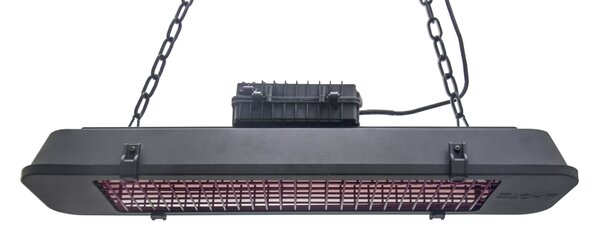 Závěsný terasový infrazářič, 2500 W, černý