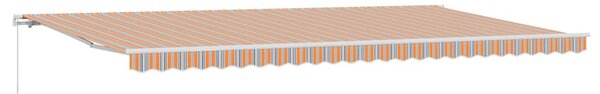 Stahovací markýza Vícebarevný 600 × 300 cm Polyester a hliník