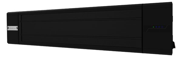 Nástěnný terasový infrazářič s časovačem, 2400 W, černý