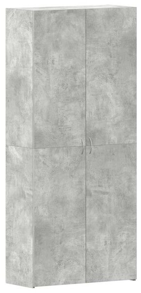 Skříň na obuv 80 x 35.5 x 180 cm Kompozitní dřevo Šedá