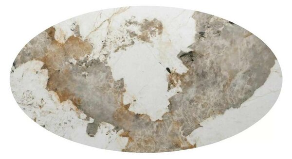 Jídelní stůl Lambrose Ceramic, mramor / ořech