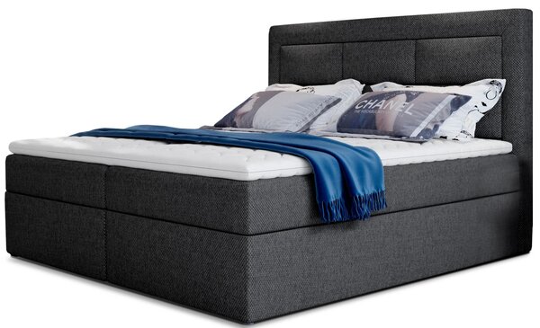 Boxspringová postel 140x200 TERIVO - antracitová