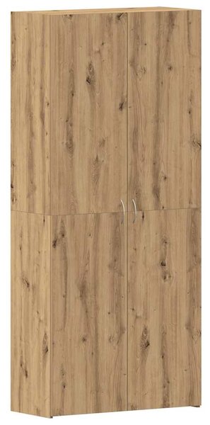 Skříň na obuv 80 x 35.5 x 180 cm Kompozitní dřevo Hnědá