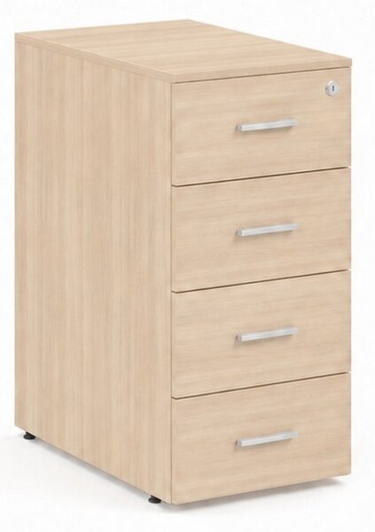 Kontejner Impress 40,6 x 60 cm - 4 zásuvky (ke stolu Impress 76 cm), akát světlý