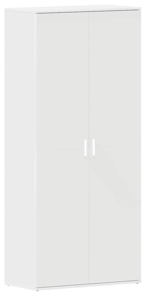 Skříň na obuv 80 x 39 x 178 cm Kompozitní dřevo Bílá