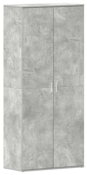 Skříň na obuv 80 x 39 x 178 cm Kompozitní dřevo Betonově šedá