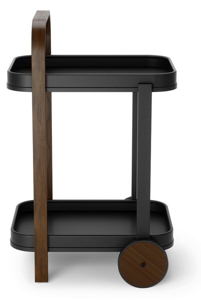 SERVÍROVACÍ VOZÍK, černá, barvy vlašských ořechů, 44/80/50 cm Umbra, Online Only