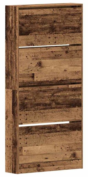 Skříň na obuv 80 x 21 x 163,5 cm Kompozitní dřevo Staré dřevo