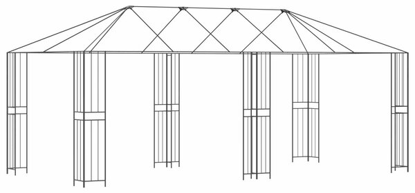 Rám na altán 6 x 3 m Černá Ocel