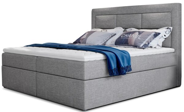 Boxspringová postel 140x200 TERIVO - šedá