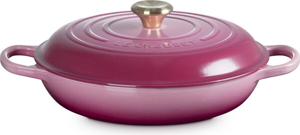 Le Creuset 21180309494441 Hrnec Gourmet Signature nízký 30 cm červený burgund