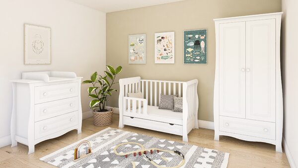 Dětská postýlka Megan 120 x 60 cm Úložný prostor k postýlce: Bez úložného prostoru