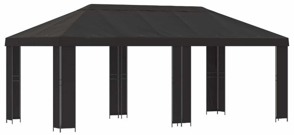 Zahradní altán 6 x 3 m Antracitová Polyester a ocel 190 gsm 3376009