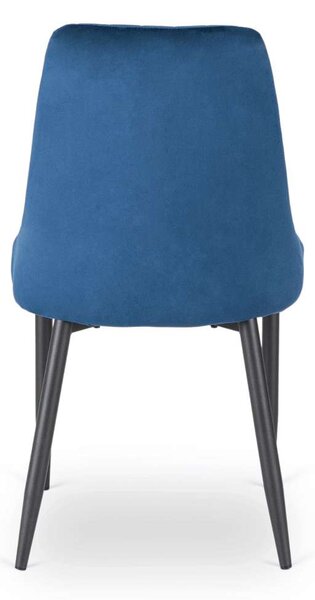 Jídelní židle Deko Velvet, modrá