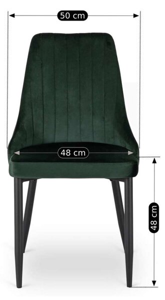 Jídelní židle Deko Velvet, zelená