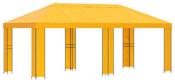 Zahradní altán 6 x 3 m Žlutá Polyester a ocel 190