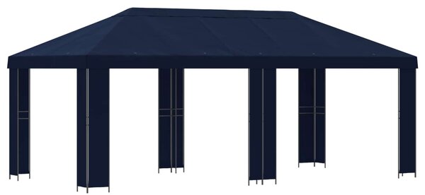 Zahradní altán 6 x 3 m Modrá Polyester a ocel 190