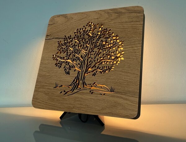 "Lípa" lampa 31x31cm provedení povrchu: dub světlý