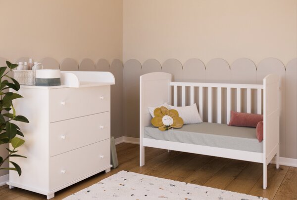 Dětská postýlka Mini Philip 120 x 60 cm Úložný prostor k postýlce: Bez úložného prostoru