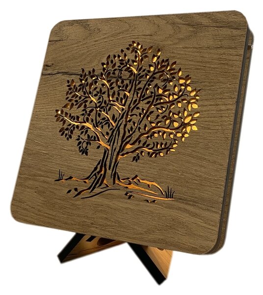 "Lípa" lampa 31x31cm provedení povrchu: dub světlý