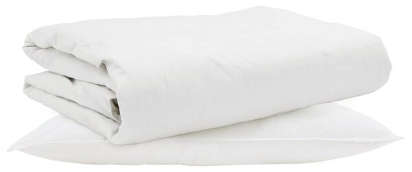 Letní přikrývka s polštářem 2 pcs Bílá Peří