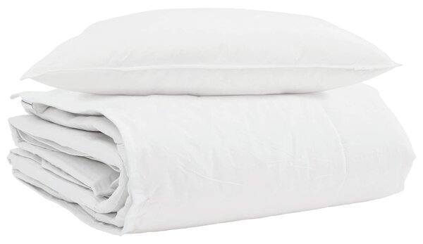 Zimní přikrývka s polštářem 2 pcs Bílá Peří