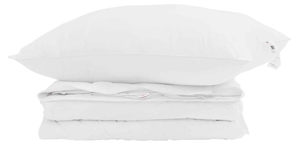 2-in-1 Duvet s polštářem 2 pcs Bílá Peří