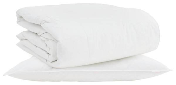2-in-1 Duvet s polštářem 2 pcs Bílá Peří